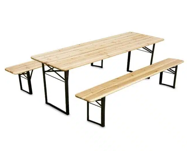 location ensemble table et bancs 8 pers