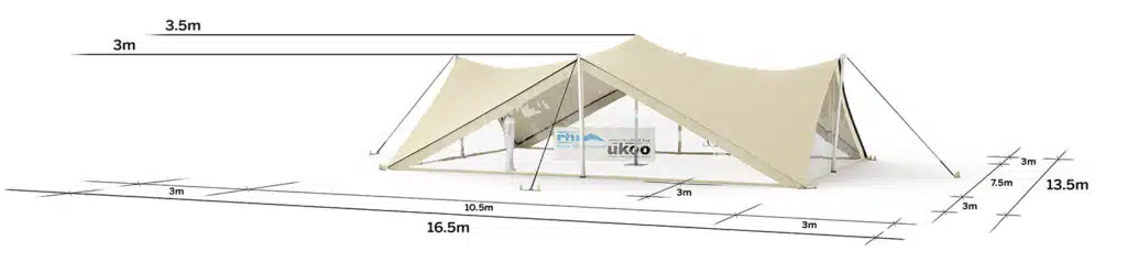 plan de repérage de la tente de réception M-79M2